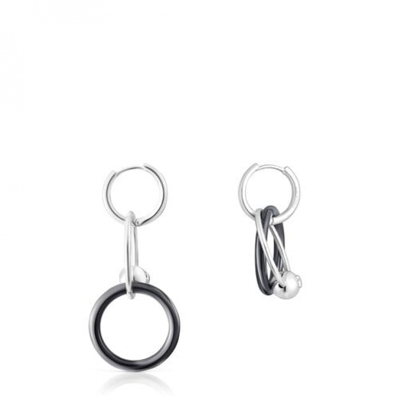 Tous Plump Double Hoop Ohrringe Silber | Österreich-VZPDNX241