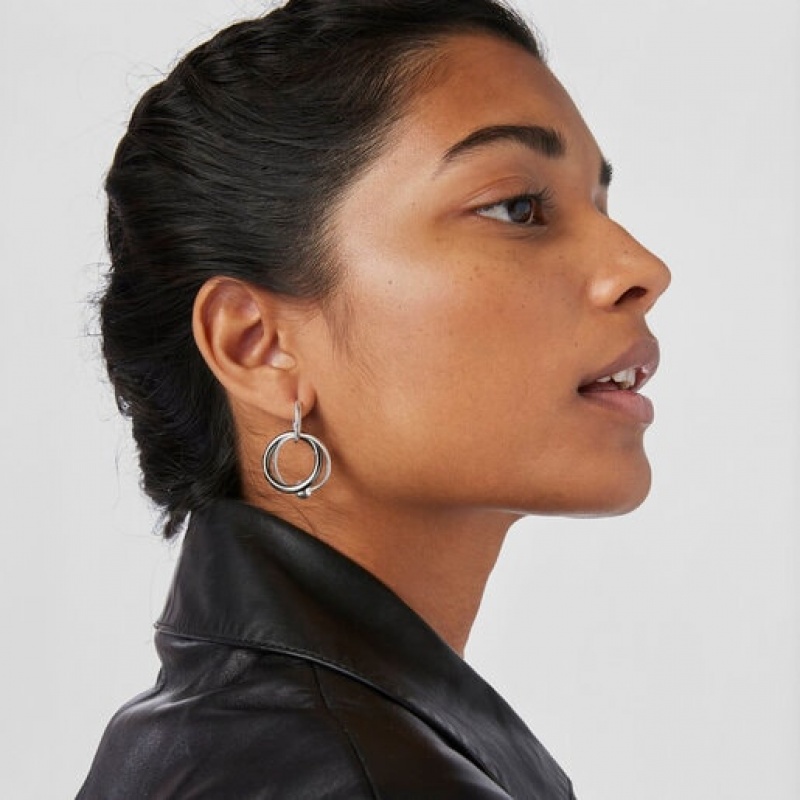 Tous Plump Double Hoop Ohrringe Silber | Österreich-VZPDNX241