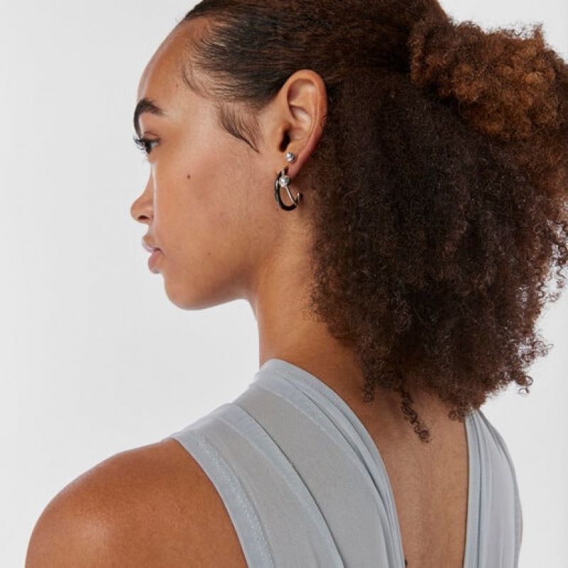 Tous Plump Double Hoop Ohrringe Silber | Österreich-CEBTAX123