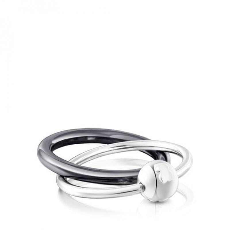 Tous Plump Double Ring Silber | Österreich-MTVEUN630