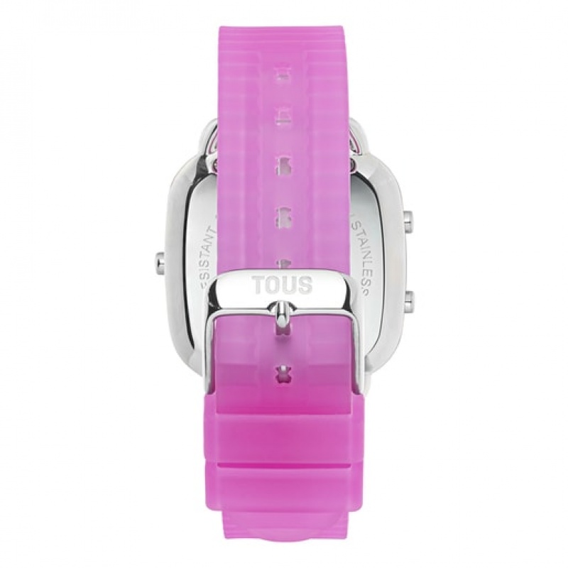 Tous Polycarbonate With Silikon Riemen D Logo Fresh Digitale Uhren Rosa | Österreich-SDZGYN237