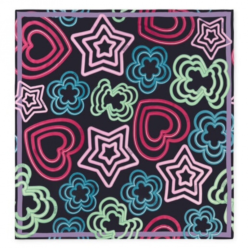 Tous Polyester Jelly Schal Schwarz Mehrfarbig | Österreich-TFDPAG743