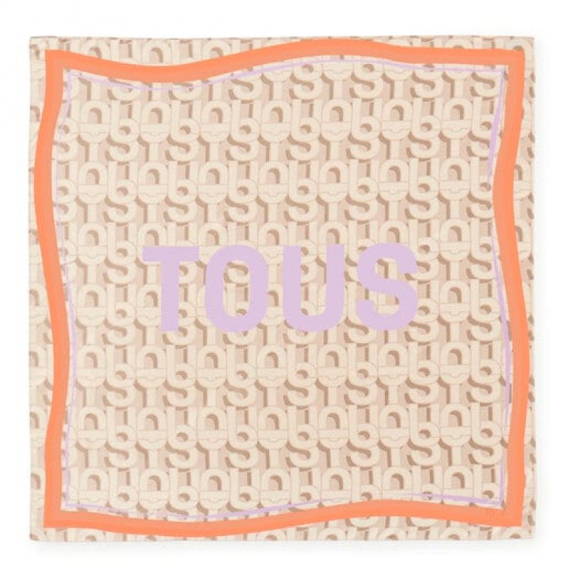 Tous Polyester Manifesto Schal Beige | Österreich-YERMUB791