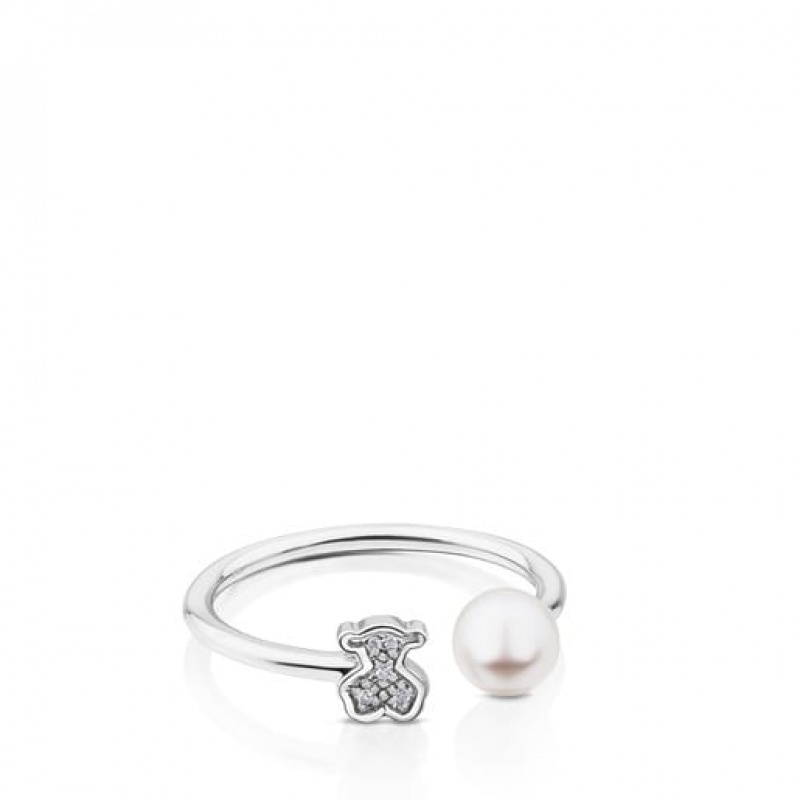 Tous Puppies With Diamond Ring Silber | Österreich-ZIOSNV851