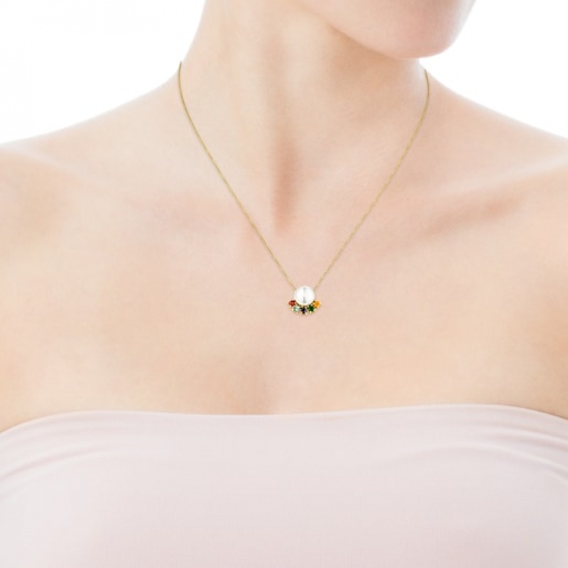Tous Real Sisy With Pearl Gemstones Halskette Gold | Österreich-WKPNTF096
