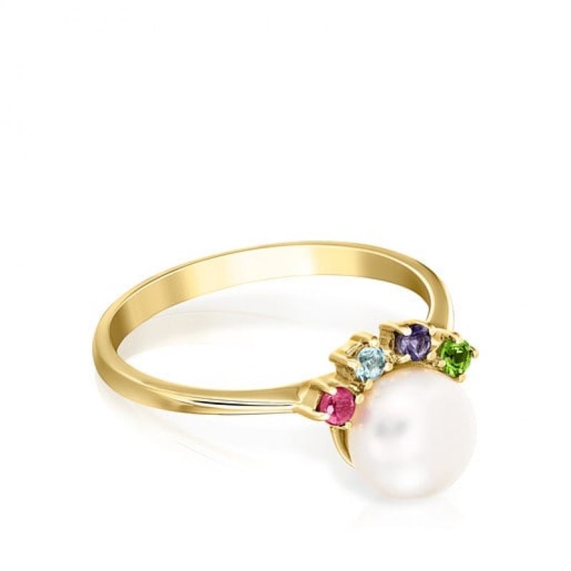 Tous Real Sisy With Small Pearl Ring Gold | Österreich-TQNHAE870