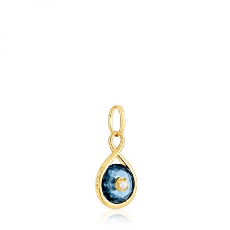 Tous Reversible With Topaz Anhänger Gold | Österreich-HWNVIU269
