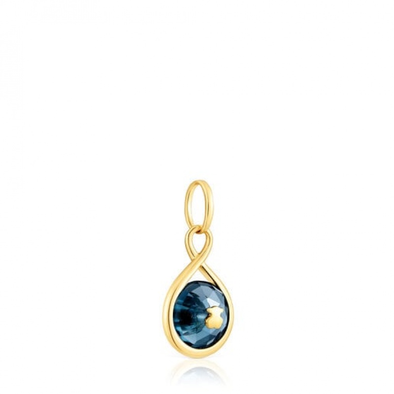 Tous Reversible With Topaz Anhänger Gold | Österreich-HWNVIU269