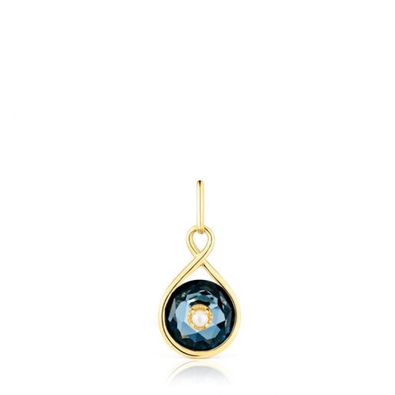 Tous Reversible With Topaz Anhänger Gold | Österreich-HWNVIU269