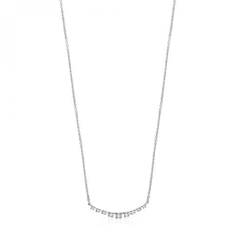 Tous Riviere With Diamonds Halskette Silber | Österreich-XTURBS593