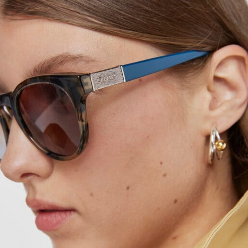 Tous Round Mesh Sonnenbrille Blau | Österreich-LNRPTO795