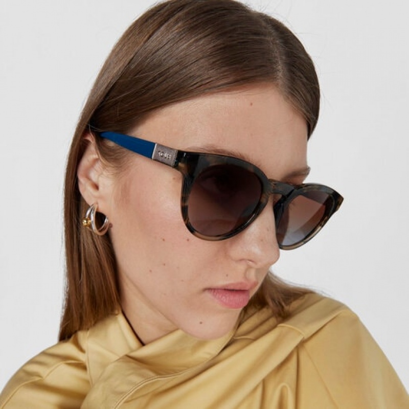 Tous Round Mesh Sonnenbrille Blau | Österreich-LNRPTO795