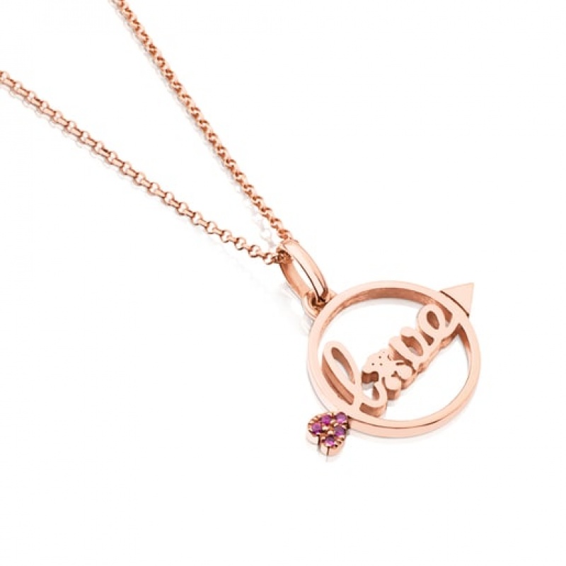 Tous San Valentin With Ruby Halskette Rosa Gold | Österreich-XWDRKZ860