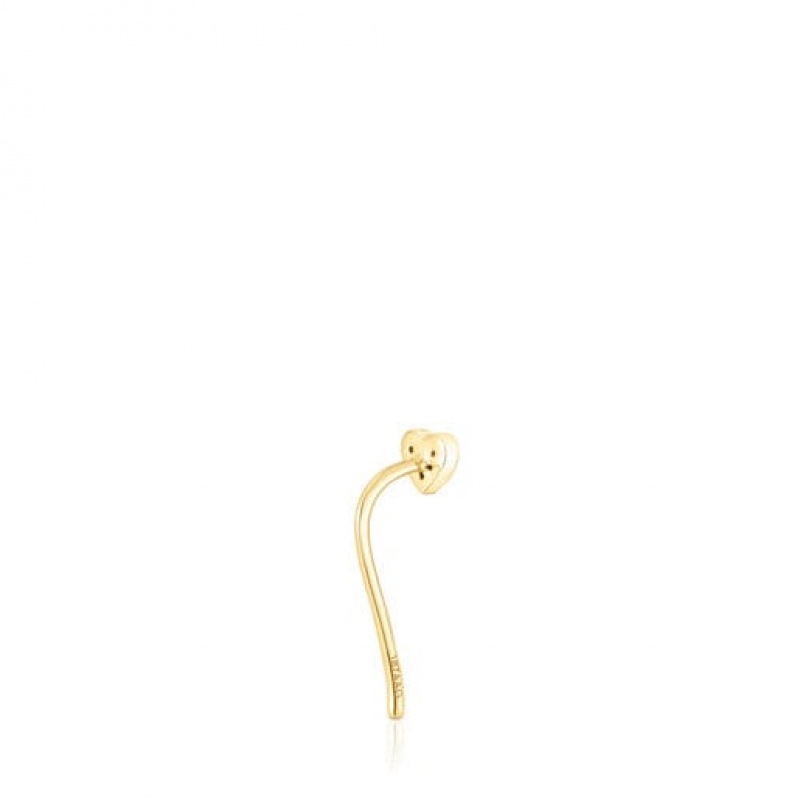 Tous San Valentín 1/2 With Diamonds Heart Motif Ohrringe Gold | Österreich-GDOLHR720