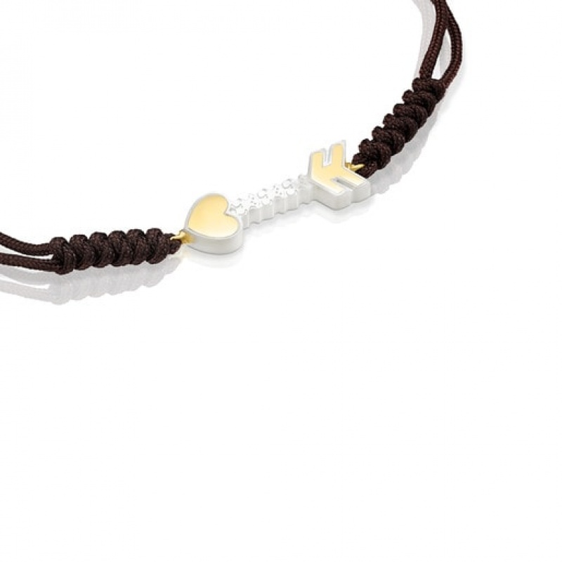 Tous San Valentín Arrow With Mother-of-pearl Cord Armband Dunkelbraun | Österreich-DWAHVF620