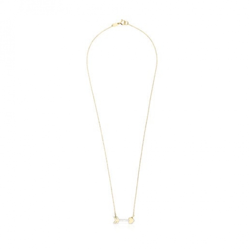 Tous San Valentín Arrow With Mother-of-pearl Halskette Gold | Österreich-TIEYNG984