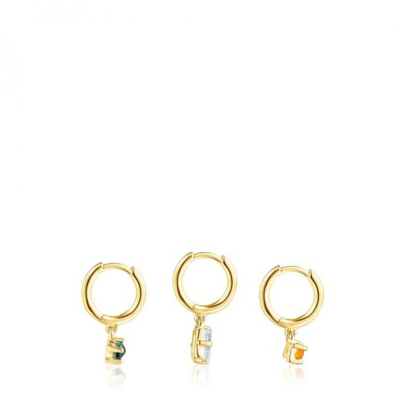 Tous Set Of Good Vibes With Gemstones Ohrringe Gold | Österreich-CQZKBM748