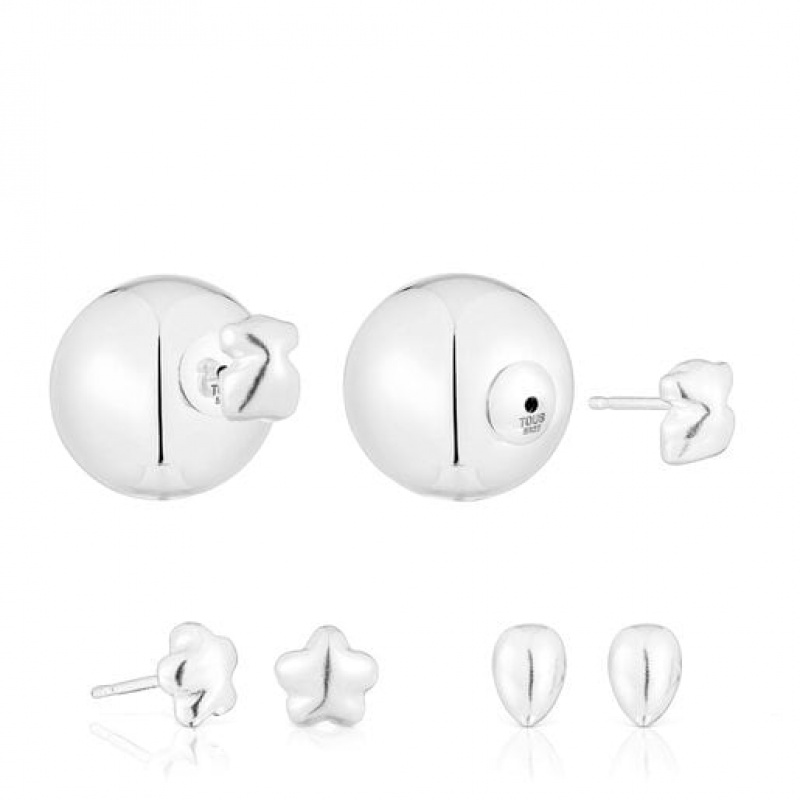 Tous Set Of Motif Balloon Ohrringe Silber | Österreich-JTMZDF841