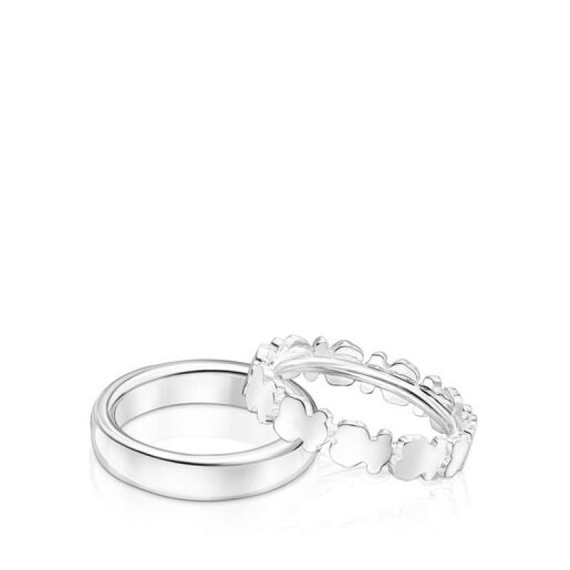 Tous Set Of Straights Ring Silber | Österreich-VLCEUO486