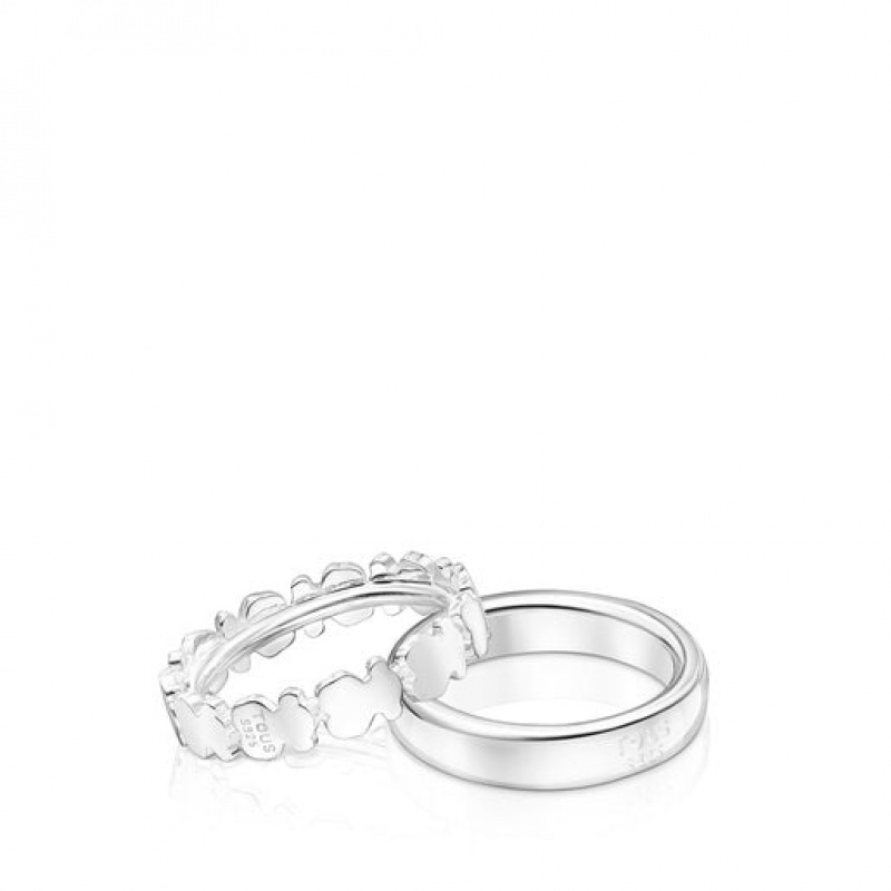 Tous Set Of Straights Ring Silber | Österreich-VLCEUO486
