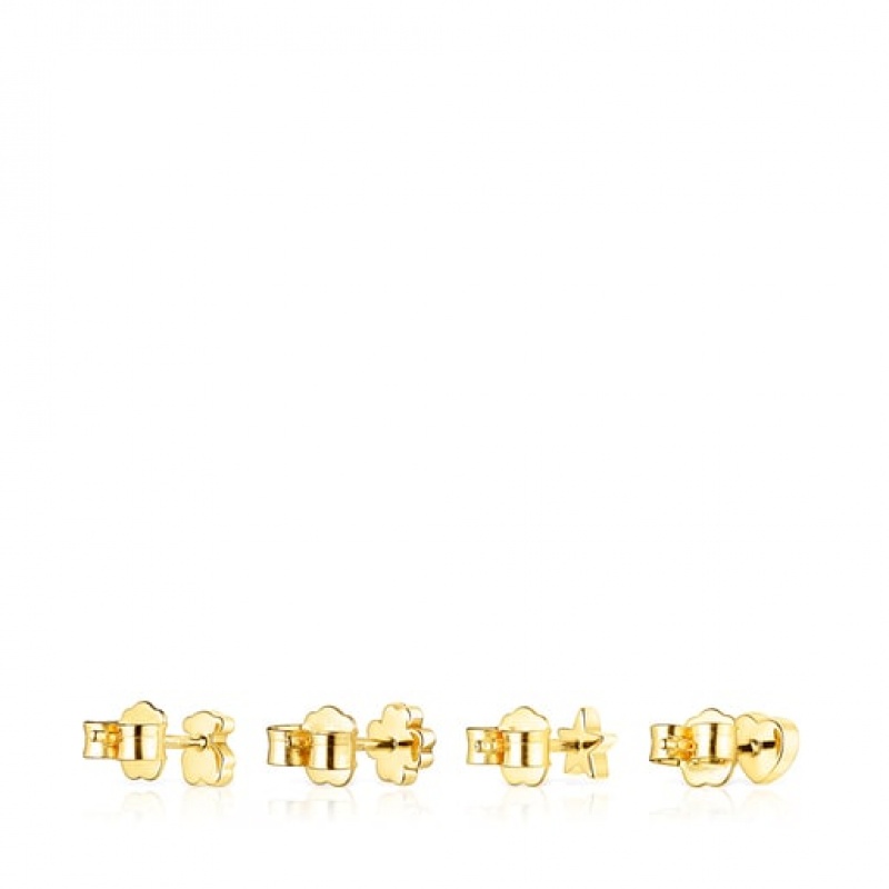 Tous Set Of Teddy Bear With Gemstones Ohrringe Gold | Österreich-YAJTUK216
