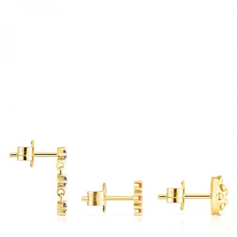 Tous Set Of Virtual garden With Sodalite Chrome Diopside Ohrringe Gold | Österreich-KBYIMW143
