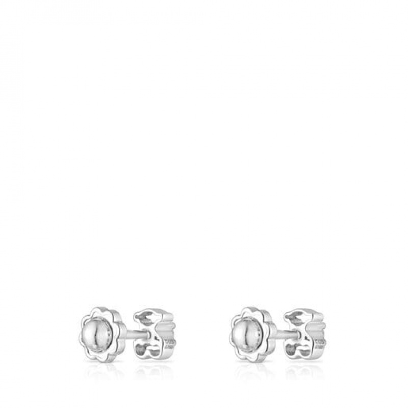 Tous Silueta With Diamonds Ohrringe Silber | Österreich-XQSKFH231