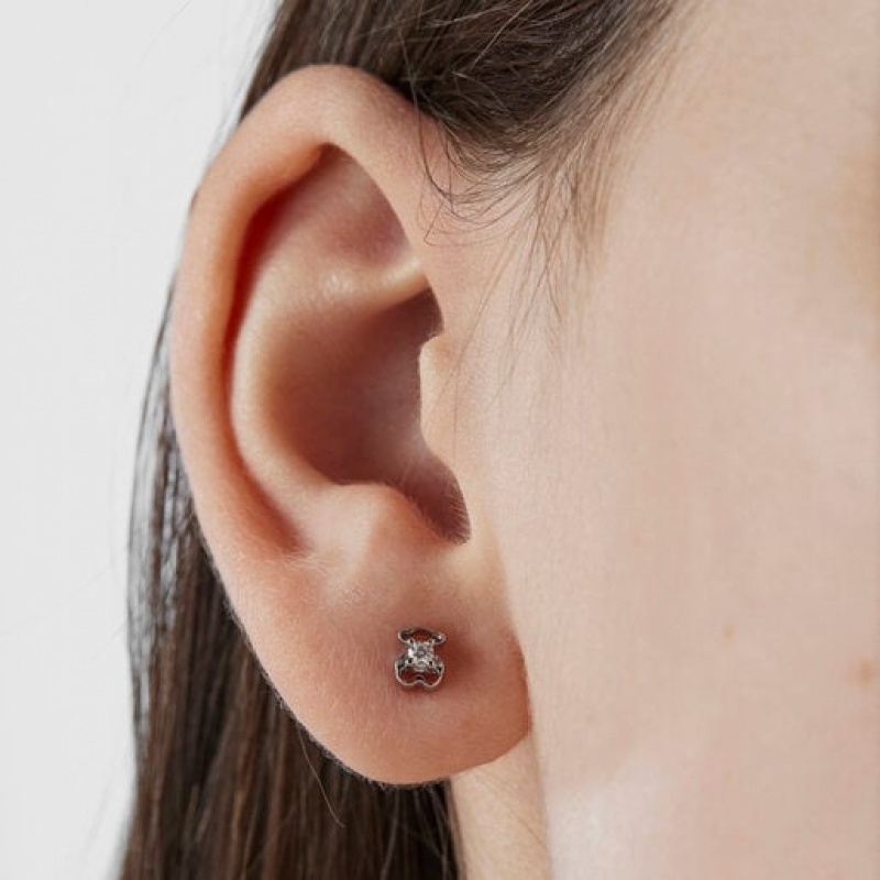 Tous Silueta With Diamonds Ohrringe Silber | Österreich-XQSKFH231