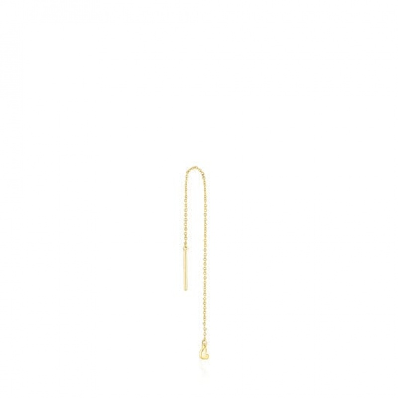Tous Single With Heart Motif Cool Joy Ohrringe Gold | Österreich-FQMVUE628