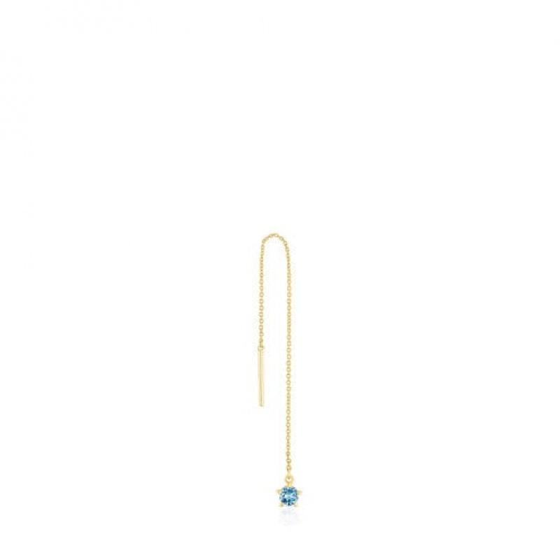Tous Single With Topaz Cool Joy Ohrringe Gold | Österreich-FYTZAK592