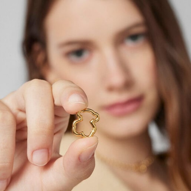 Tous Small Bear Hold Ring Gold | Österreich-RQMPJY362