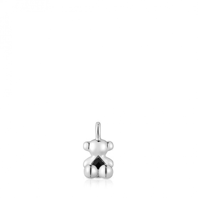 Tous Small Bear With Onyx Bold Bear Anhänger Silber | Österreich-OMCVXD691