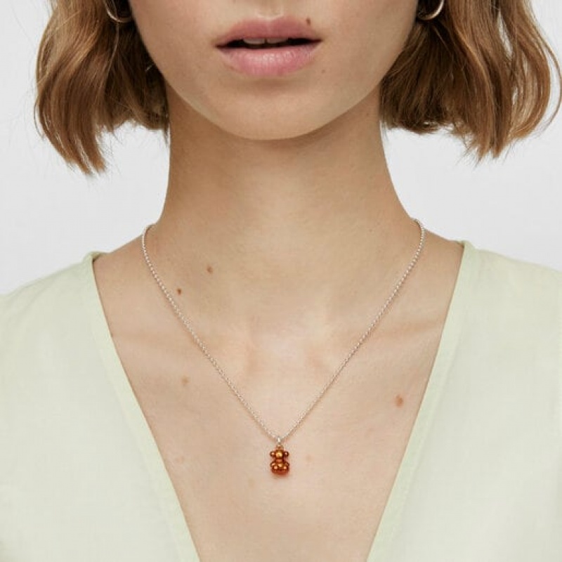 Tous Small Bold Bear Steel Anhänger Orange | Österreich-CFAOEX842