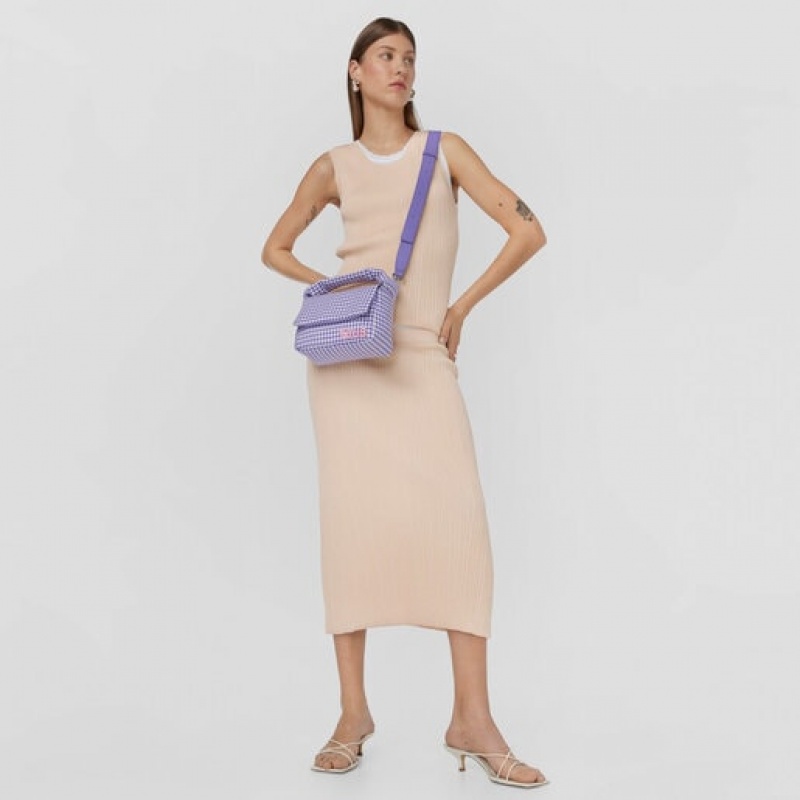 Tous Small Carol Vichy Umhängetasche Lila | Österreich-ODFXQM604