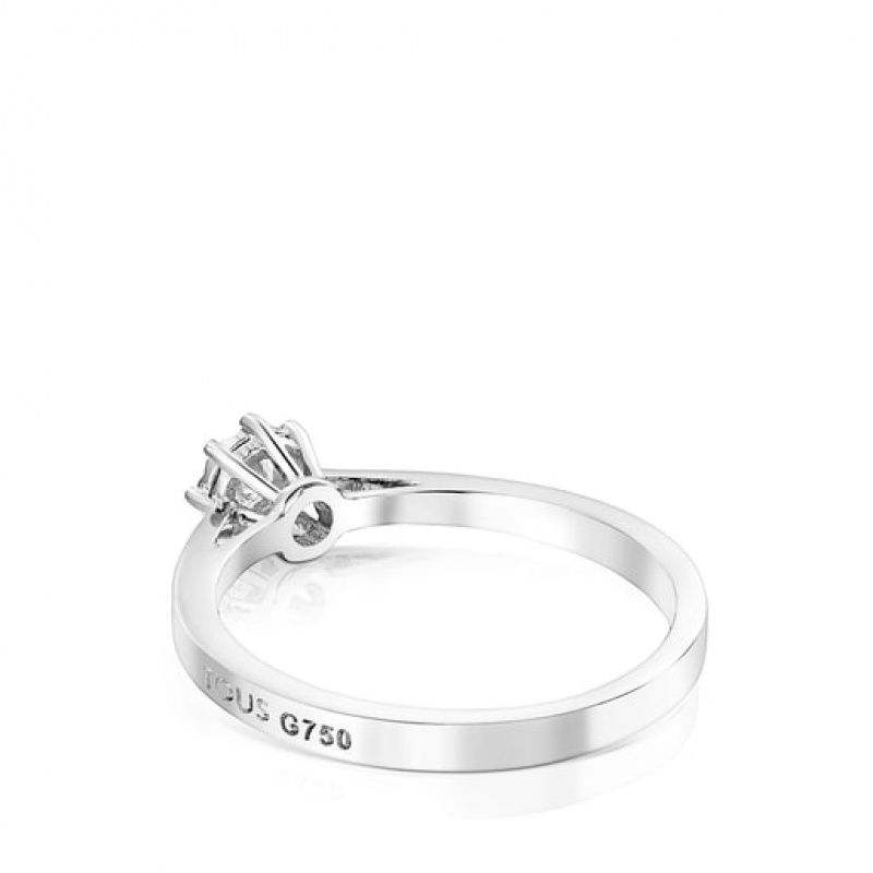 Tous Small Diamond Rosette Les Classiques Ring Silber | Österreich-LCXMWT071