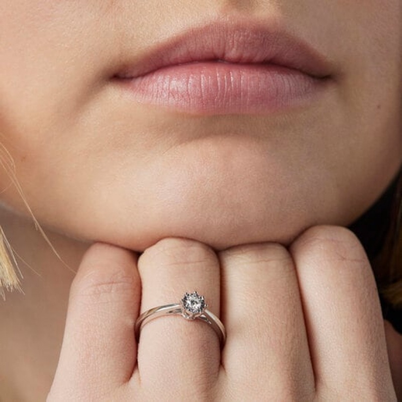 Tous Small Diamond Rosette Les Classiques Ring Silber | Österreich-LCXMWT071
