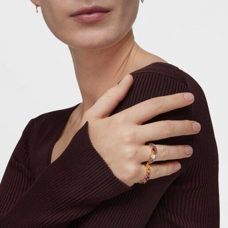 Tous Small Gemstones Motifs Sugar Party Ring Gold | Österreich-PDZSVI463