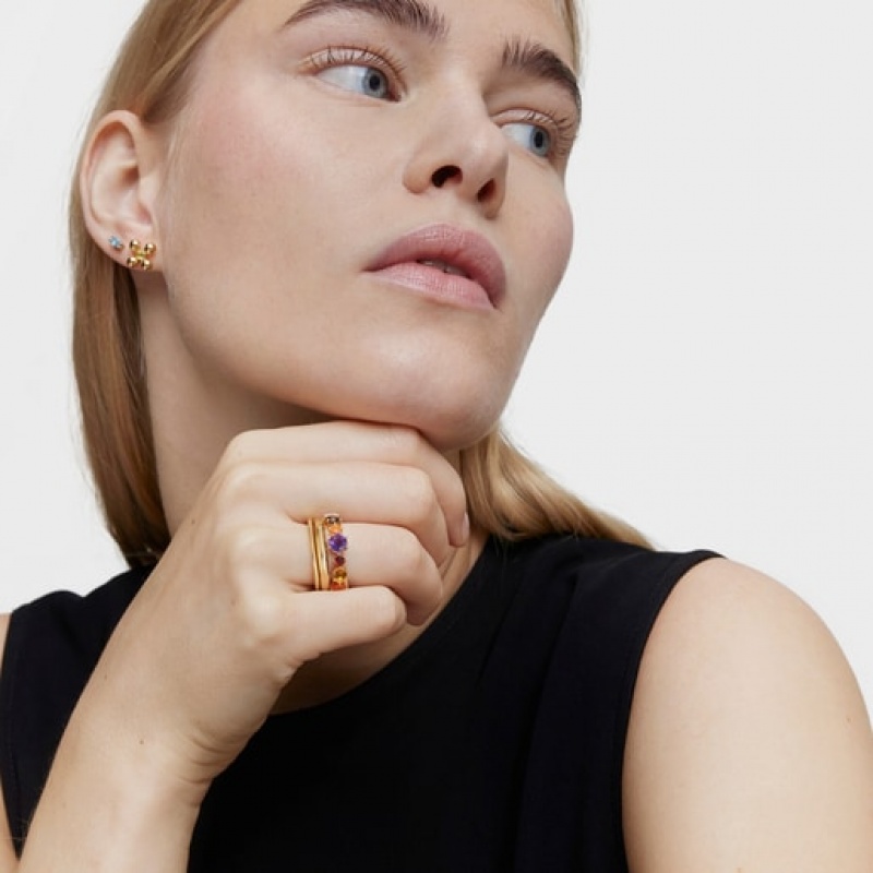 Tous Small Gemstones Sugar Party Ring Gold | Österreich-CONSBR749