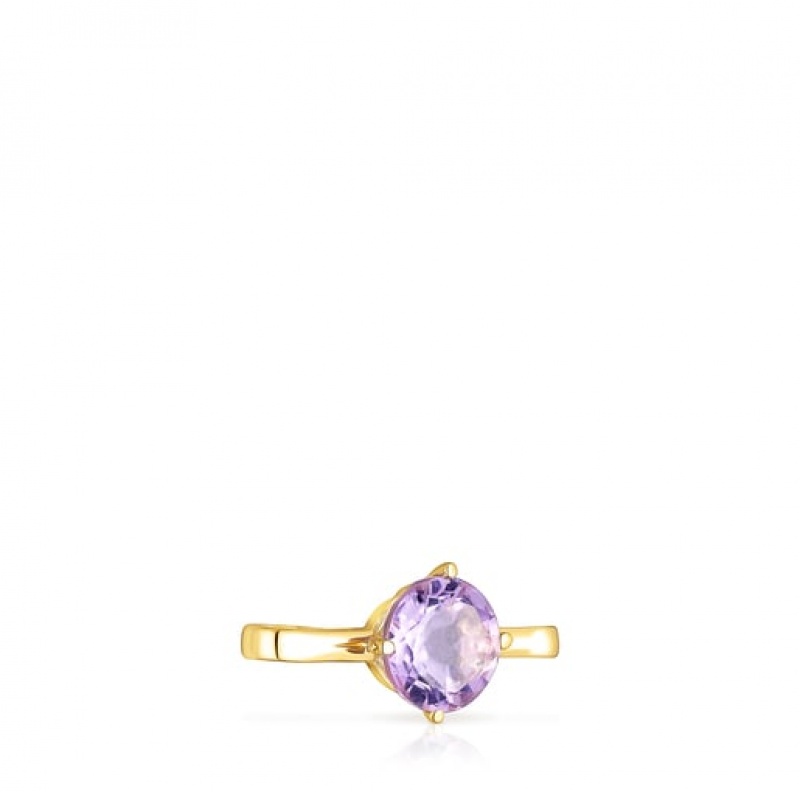 Tous Small Hold With Amethyst Anhänger Gold | Österreich-WENOZY156
