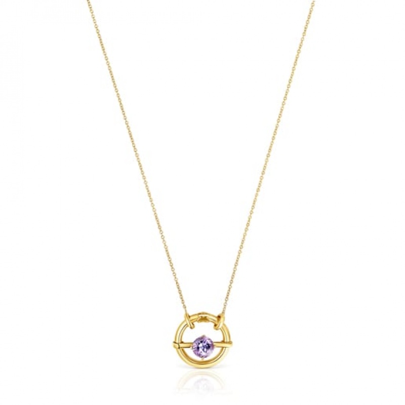 Tous Small Hold With Amethyst Anhänger Gold | Österreich-WENOZY156