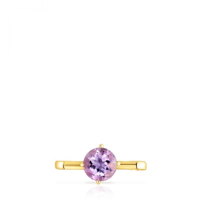 Tous Small Hold With Amethyst Anhänger Gold | Österreich-WENOZY156