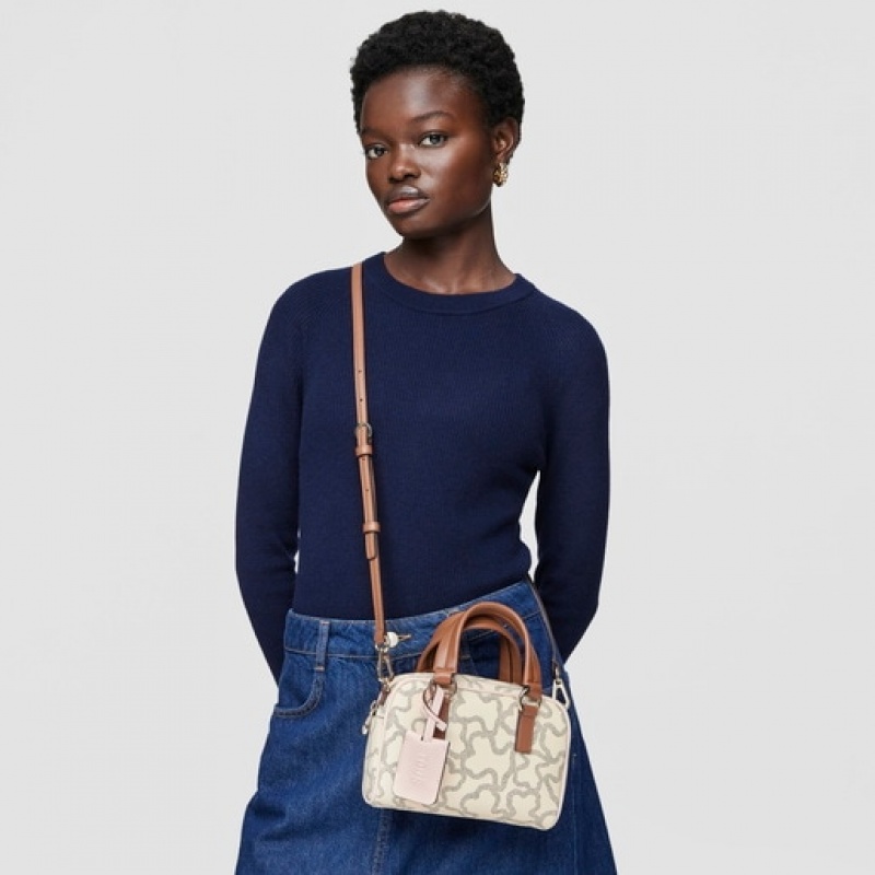 Tous Small Kaos Icon Reisetasche Beige | Österreich-YUHXLC398