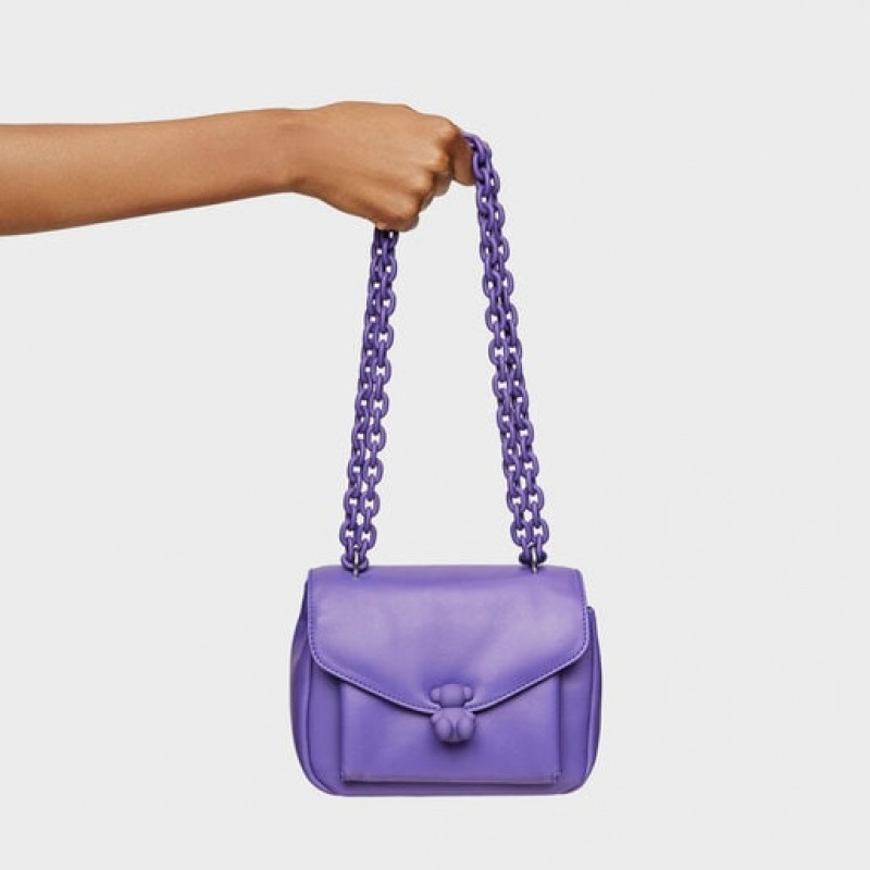 Tous Small Leder Bold Bear Umhängetasche Lila | Österreich-NPZBWE175