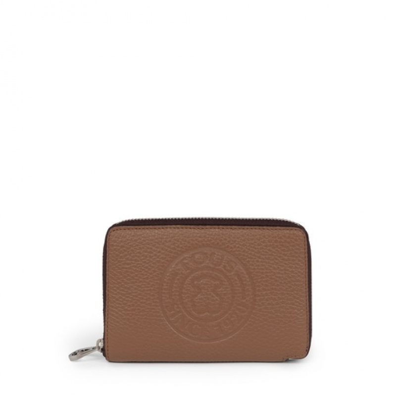 Tous Small Leder New Leissa Geldbörse Braun | Österreich-QZVFNG280