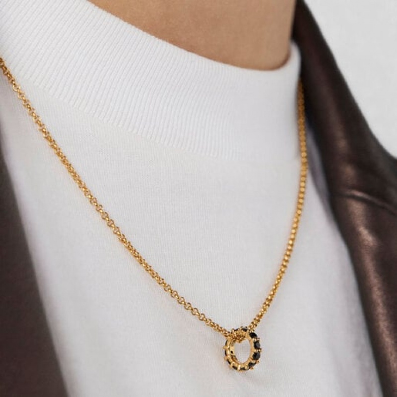 Tous Small Shield With Spinels Anhänger Gold | Österreich-MUESLN084
