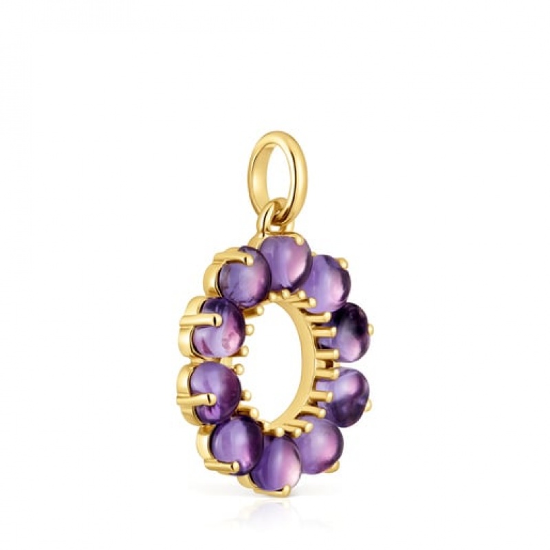 Tous Small With Amethyst Sugar Party Anhänger Gold | Österreich-BJSXCQ304