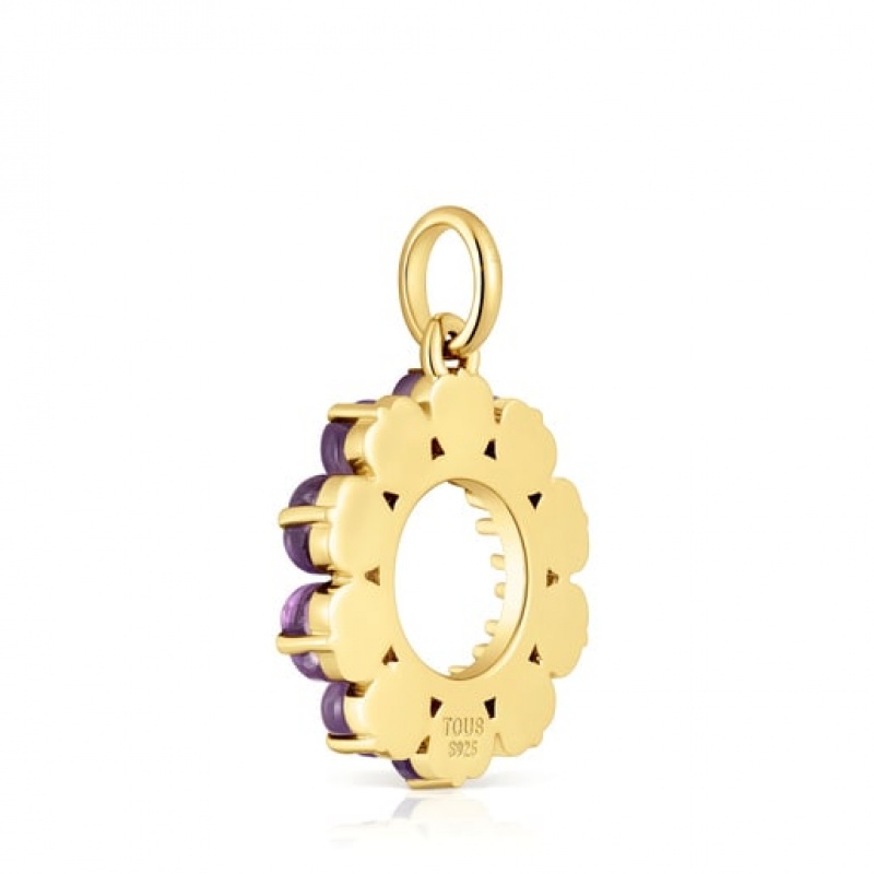 Tous Small With Amethyst Sugar Party Anhänger Gold | Österreich-BJSXCQ304