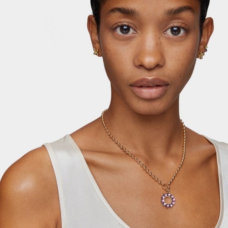 Tous Small With Amethyst Sugar Party Anhänger Gold | Österreich-BJSXCQ304