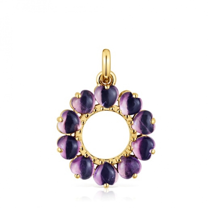 Tous Small With Amethyst Sugar Party Anhänger Gold | Österreich-BJSXCQ304