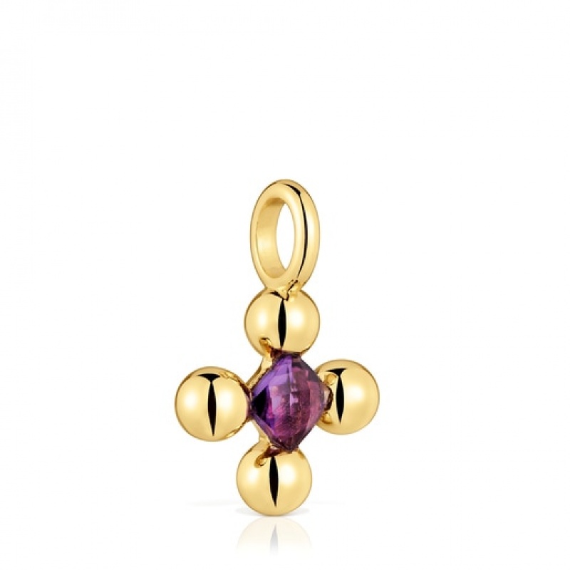 Tous Small With Amethyst Sugar Party Anhänger Gold | Österreich-ZOAEDM805